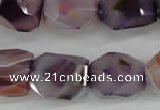 CNG688 15.5 inches 15*18mm - 18*20mm faceted nuggets agate beads