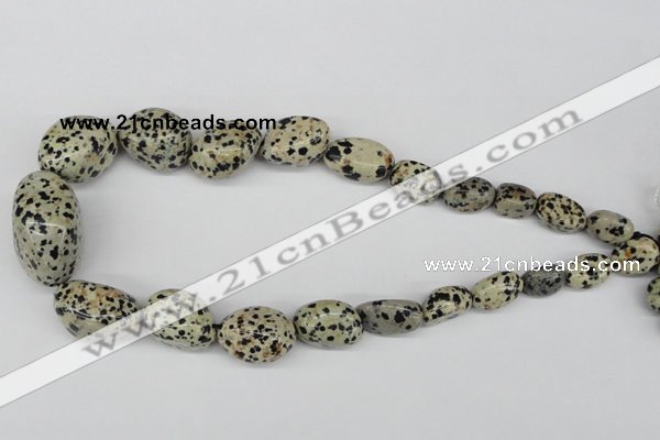 CNG69 15.5 inches 10*16mm - 25*35mm nuggets dalmatian jasper beads