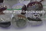 CNG6913 15.5 inches 13*18mm - 15*20mm nuggets green phantom quartz beads