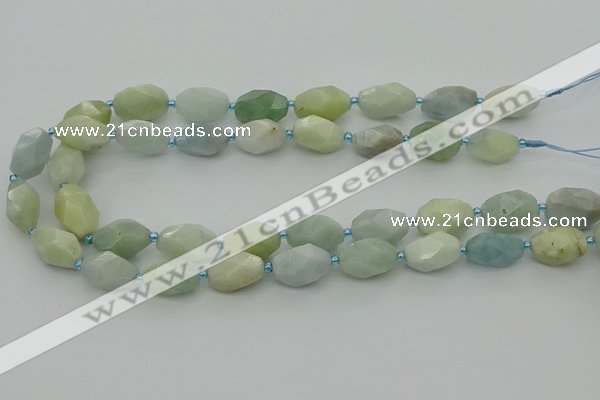 CNG6919 15.5 inches 12*16mm - 13*18mm faceted nuggets aquamarine beads