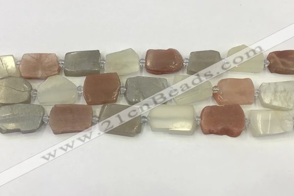 CNG6944 15.5 inches 13*18mm - 20*22mm freeform mixed moonstone beads