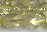 CNG6955 10*14mm - 13*18mm faceted nuggets lemon quartz beads