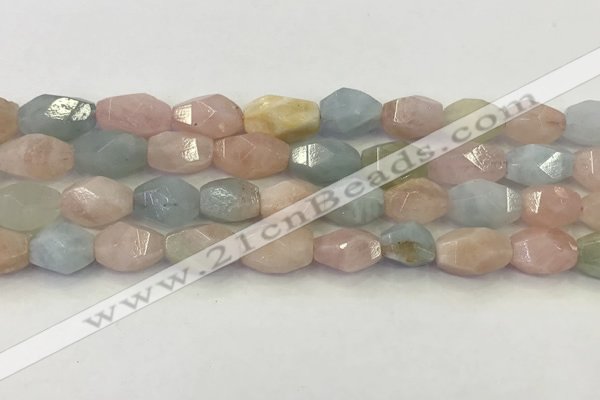 CNG6963 15.5 inches 10*14mm - 12*16mm faceted nuggets morganite beads