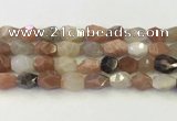 CNG6967 12*14mm - 13*18mm faceted nuggets mixed moonstone beads