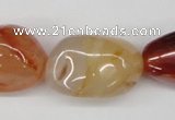 CNG70 15.5 inches 13*18mm - 25*35mm nuggets red agate gemstone beads