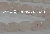 CNG704 15.5 inches 10*14mm nuggets rose quartz beads wholesale