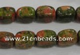 CNG708 15.5 inches 10*14mm nuggets unakite beads wholesale