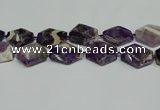 CNG7090 15.5 inches 25*35mm - 35*45mm faceted freeform amethyst beads