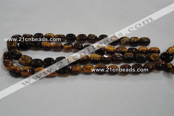 CNG710 15.5 inches 10*14mm nuggets yellow tiger eye beads wholesale