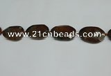 CNG7106 15.5 inches 25*35mm - 35*45mm faceted freeform Indian agate beads