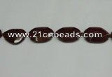 CNG7107 25*35mm - 35*45mm faceted freeform brecciated jasper beads