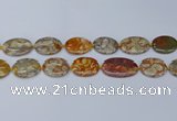 CNG7111 15.5 inches 18*25mm - 20*33mm freeform birdeye rhyolite beads