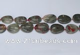 CNG7115 15.5 inches 20*25mm - 30*40mm freeform blood jasper beads