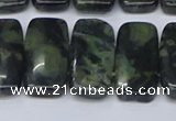 CNG7121 10*20mm freeform double drilled kambaba jasper beads