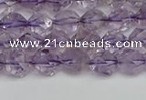 CNG7215 15.5 inches 6mm faceted nuggets amethyst beads wholesale