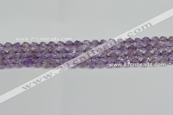 CNG7215 15.5 inches 6mm faceted nuggets amethyst beads wholesale