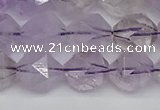 CNG7218 15.5 inches 12mm faceted nuggets amethyst beads wholesale