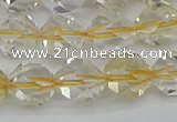 CNG7232 15.5 inches 10mm faceted nuggets citrine gemstone beads