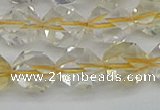 CNG7233 15.5 inches 12mm faceted nuggets citrine gemstone beads