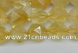 CNG7237 15.5 inches 10mm faceted nuggets citrine beads wholesale