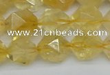 CNG7238 15.5 inches 12mm faceted nuggets citrine beads wholesale