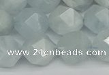 CNG7263 15.5 inches 12mm faceted nuggets aquamarine beads