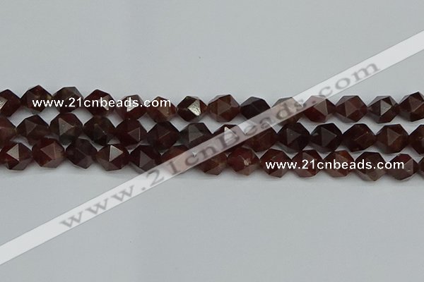 CNG7273 15.5 inches 12mm faceted nuggets orange garnet beads