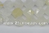 CNG7286 15.5 inches 8mm faceted nuggets white moonstone beads