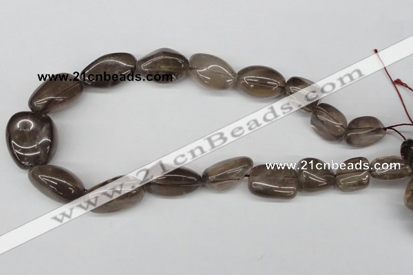 CNG73 15.5 inches 10*14mm - 20*30mm nuggets smoky quartz beads