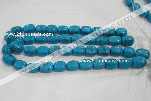 CNG732 15.5 inches 13*18mm nuggets synthetic turquoise beads wholesale