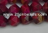 CNG7322 15.5 inches 10mm faceted nuggets red tiger eye beads