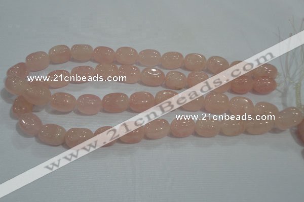 CNG734 15.5 inches 12*18mm nuggets rose quartz beads wholesale