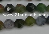 CNG7341 15.5 inches 8mm faceted nuggets Indian agate beads