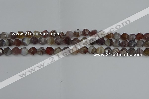 CNG7345 15.5 inches 6mm faceted nuggets botswana agate beads