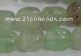 CNG736 15.5 inches 13*18mm nuggets fluorite beads wholesale