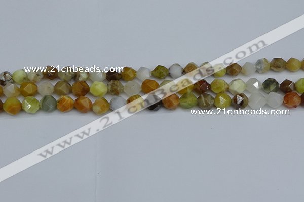 CNG7370 15.5 inches 6mm faceted nuggets mixed opal beads