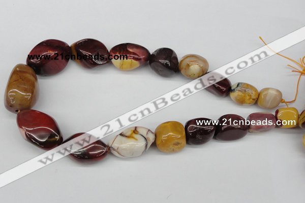 CNG74  15.5 inches 13*18mm - 25*35mm nuggets mookaite gemstone beads