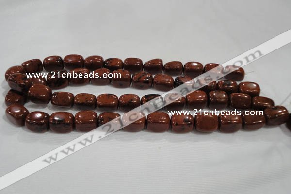 CNG741 15.5 inches 12*16mm nuggets mahogany obsidian beads wholesale