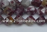 CNG7410 15.5 inches 6mm faceted nuggets tourmaline beads