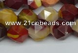 CNG7427 15.5 inches 10mm faceted nuggets mookaite beads