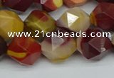 CNG7428 15.5 inches 12mm faceted nuggets mookaite beads