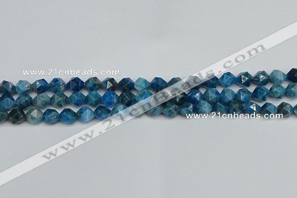 CNG7430 15.5 inches 6mm faceted nuggets apatite gemstone beads