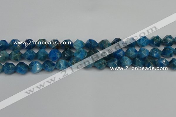 CNG7432 15.5 inches 10mm faceted nuggets apatite gemstone beads