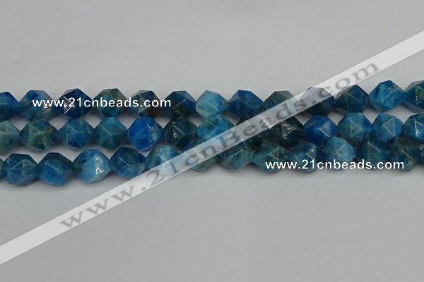 CNG7433 15.5 inches 12mm faceted nuggets apatite gemstone beads