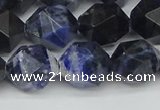 CNG7438 15.5 inches 12mm faceted nuggets sodalite gemstone beads