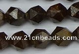 CNG7442 15.5 inches 10mm faceted nuggets bronzite gemstone beads