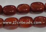 CNG747 15.5 inches 13*18mm nuggets red agate beads wholesale