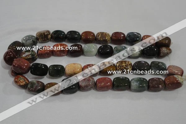 CNG750 15.5 inches 13*18mm nuggets Indian agate beads wholesale