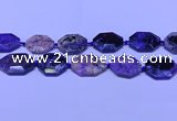 CNG7516 15.5 inches 25*35mm - 30*40mm faceted freeform charoite beads