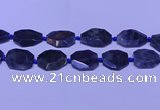 CNG7517 15.5 inches 25*35mm - 30*40mm faceted freeform labradorite beads